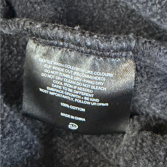 Drmers Club Essential Boxy Vintage Black Double Zip Hoodie unisex - Picture 9 of 10